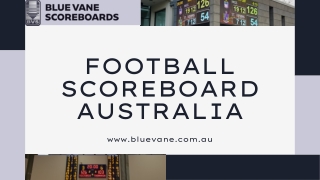 Make over your Ground with Football Scoreboard Australia!
