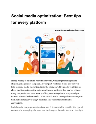 Social media optimization_ Best tips for every platform