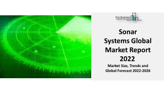 Sonar Systems Market 2022: By Trends, Major Players: Ultra Electronics