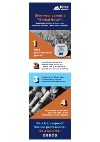 Be a US CMA with the world's largest CMA course provider