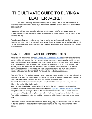 the-ultimate-guide-to-buying-a- leather-jacket
