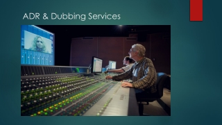 ADR & Dubbing Services