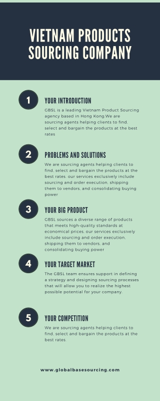 Best Vietnam Products Sourcing Company | GBSL
