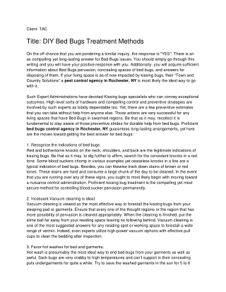 DIY Bed Bugs Treatment Methods_ TAC