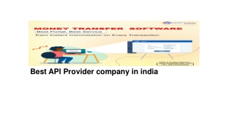 Best API Provider company in india