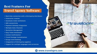 Best Features of the Travel Agency Software