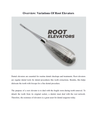 Root elevators .docx