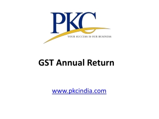 GST Annual Return 