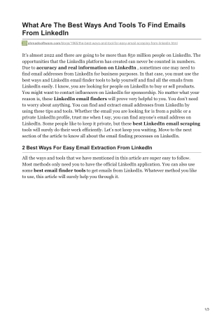 What Are The Best Ways And Tools To Find Emails From LinkedIn (1)