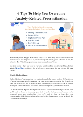 Tips To Help You Overcome Anxiety-Related Procrastination