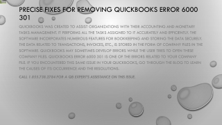 An easy method to resolve QuickBooks Error 6000 301