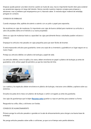 Consejos de Mudanzas Economicas Madrid para hacer una mudanza perfecta