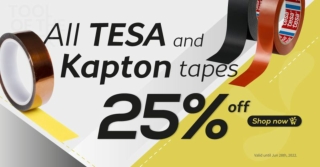 All Tesa Tape and Kapton tapes are 25% off this week thru June 29th!