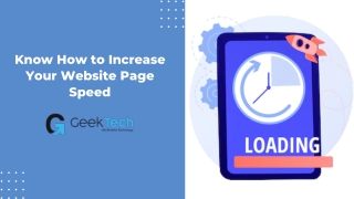 Know How to Increase Your Website Page Speed