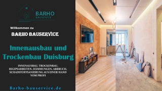 Innenausbau und Trockenbau Duisburg