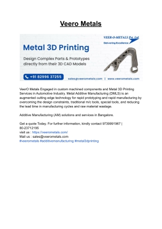 Stamped Parts (Bangalore)