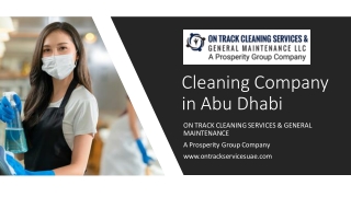 Cleaning Company in Abu Dhabi