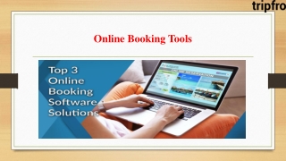 Online Booking Tools