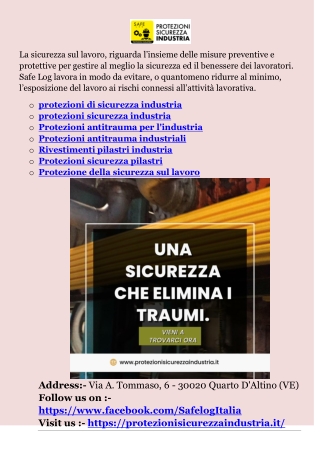 protezioni di sicurezza industria