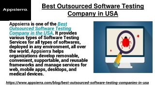Best Outsourced Software Testing Company in USA