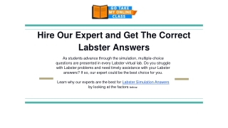 Hire Our Expert and Get The Correct Labster Answers