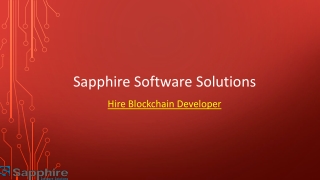 Hire Blockchain Developer | Sapphire