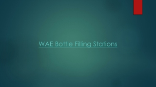 WAE Touchless Bottle Filling Stations are Known for their Quality
