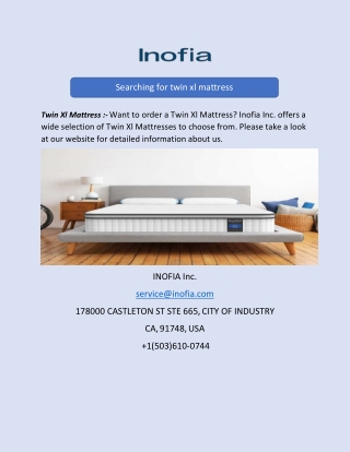 Searching for twin xl mattress