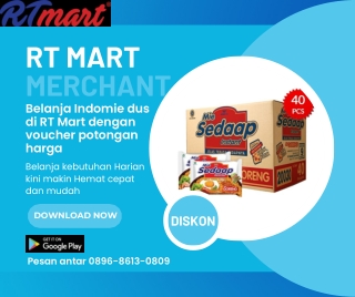 TERPERCAYA, No WA 0896-8613-0809 Jual indomie 1 dus di RT Mart Yogyakarta