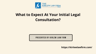 What to Expect At Your Initial Legal Consultation