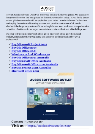 Buy Ms Office 2021