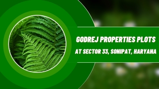 Godrej Properties Plots Sonipat Haryana - Download PDF