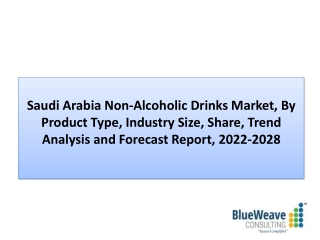 Saudi Arabia Non-Alcoholic Drinks Market Forecast 2022-2028