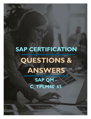 SAP QM (C_TPLM40_65) FREE QUESTIONS AND ANSWERS PDF
