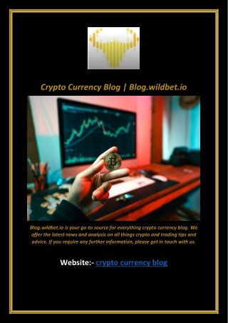 Crypto Currency Blog | Blog.wildbet.io