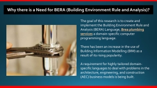 Why there is a Need for BERA (Building Environment Rule and Analysis)