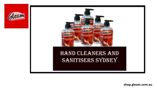 Hand Cleaners And Sanitisers Sydney