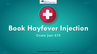 Book Hayfever Injection in the UK