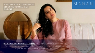 Handwoven Clothing For Men & Women Online
