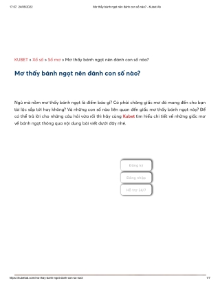 Mơ thấy bánh ngọt nên đánh con số nào_ - Kubet Ab