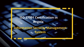 ISO 27001 Certification in Angola