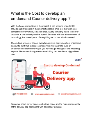 New Courier delivery app - Google Docs