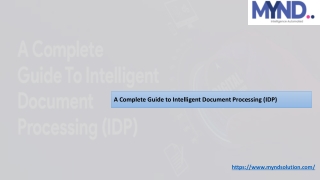 A Complete Guide to Intelligent Document Processing (IDP)