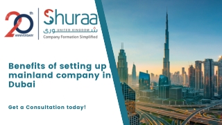 Benefits of setting up a mainland company in Dubai