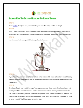 Buy Hookah Online