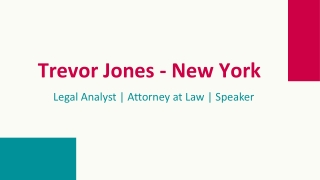 Trevor Jones - New York - A Highly Collaborative Professional