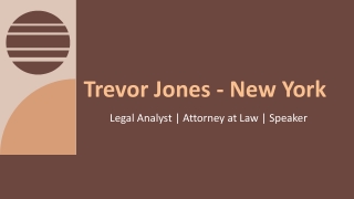 Trevor Jones - New York - A Motivated and Organized Professional