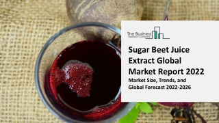 Sugar Beet Juice Extract Global Market Report 2022