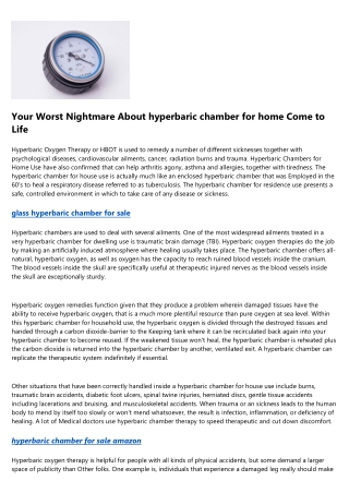 20 Trailblazers Leading the Way in how does a portable hyperbaric chamber work