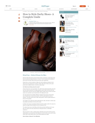 How to Style Derby Shoes- A Complete Guide 